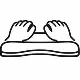 Handgelenksstütze für entspanntes Tippen